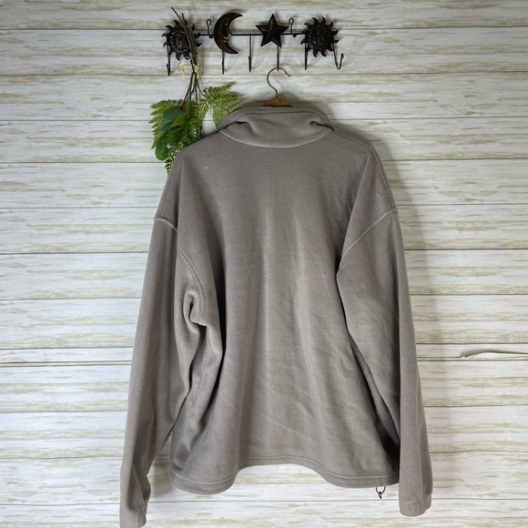 Columbia Taupe Tan Full Zip Fleece Jacket - Picture 6 of 6